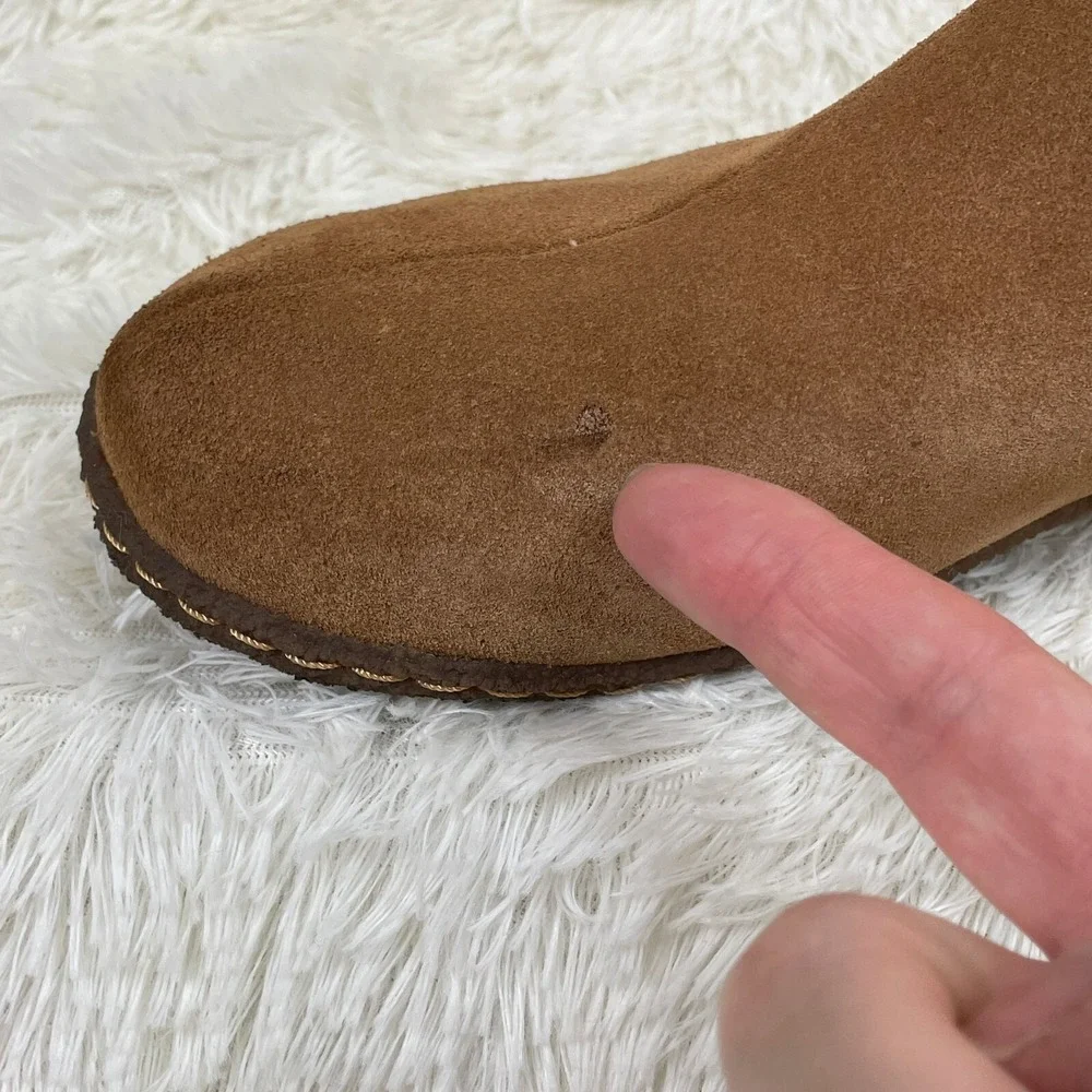 Sorel Slipper Lanner Ridge II Shoes‎ Youth Girls Boys Size 6 Suede Camel Brown